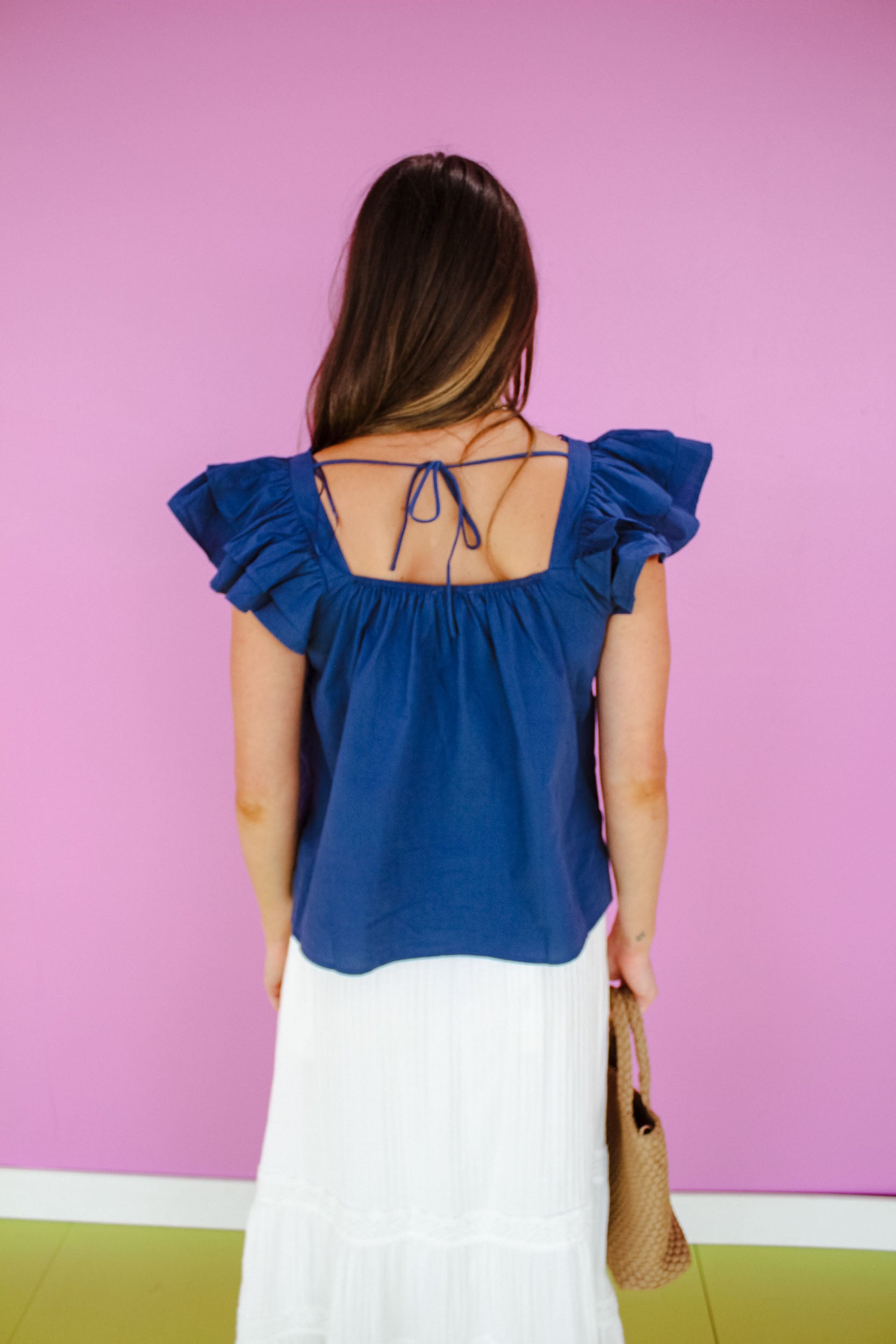Falling For it Flutter Sleeve Top