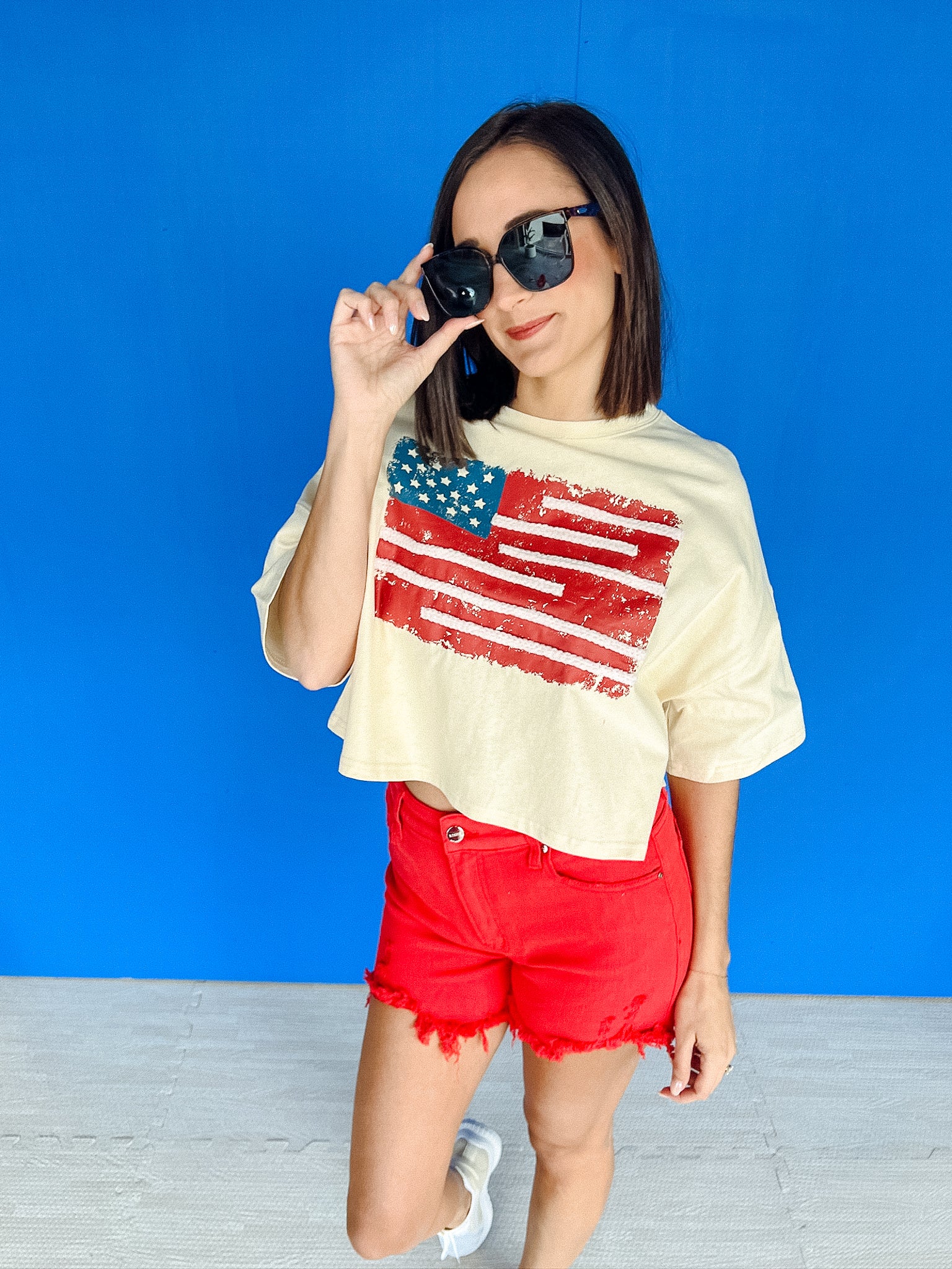 Land of the Free Tee - Oyster