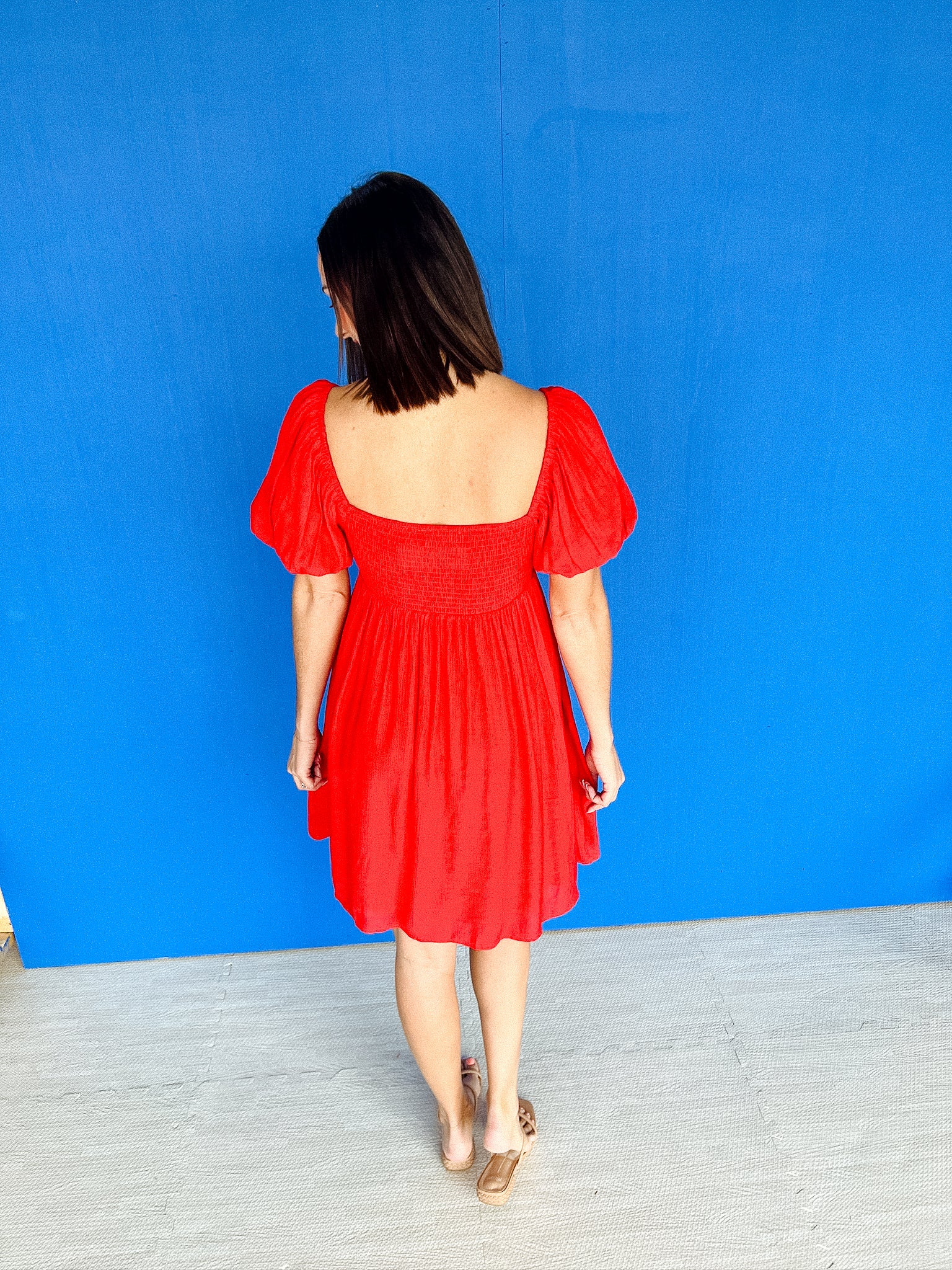Kamala Mini Dress - True Red