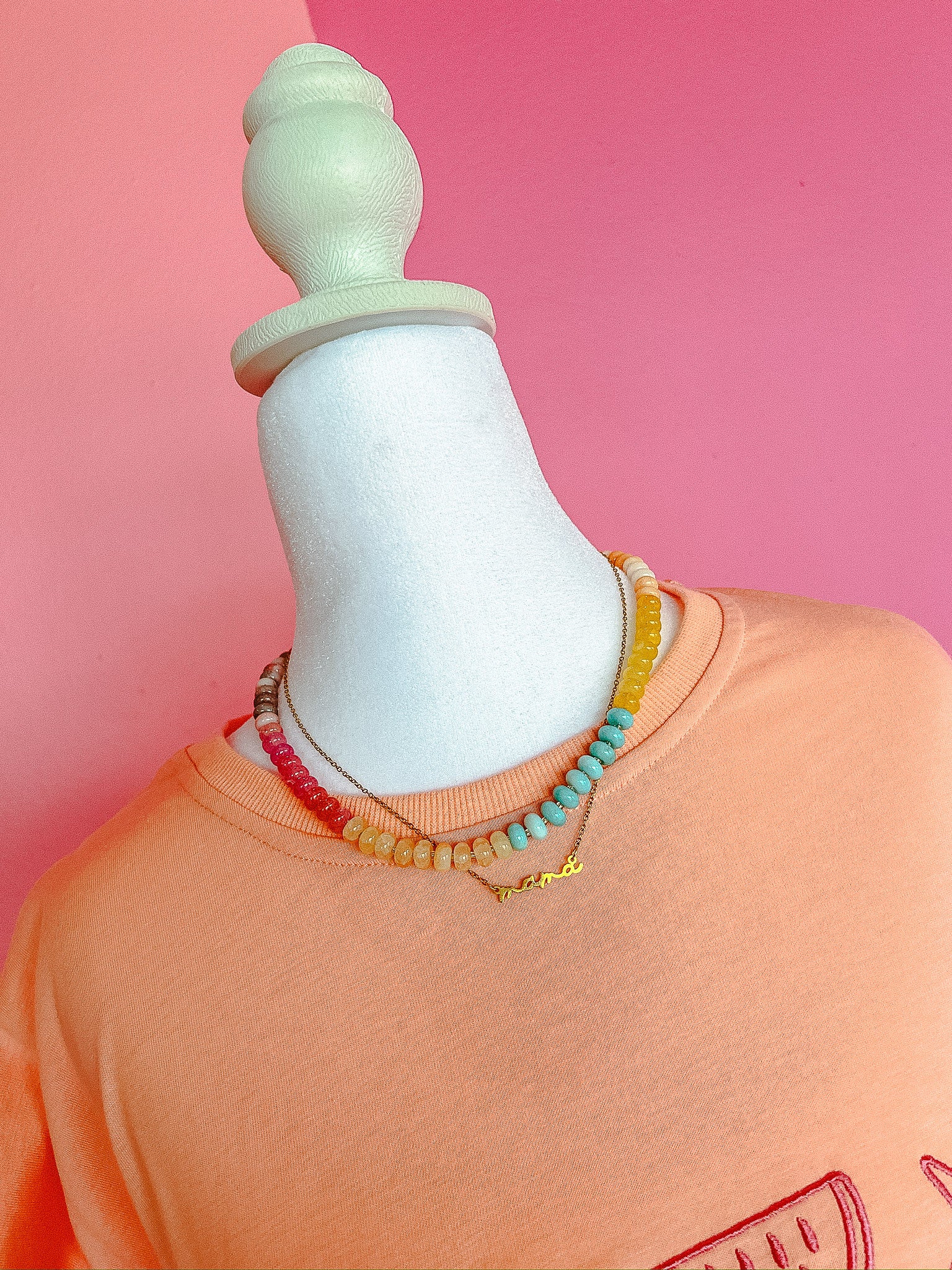 Lucinda Natural Stone Necklace