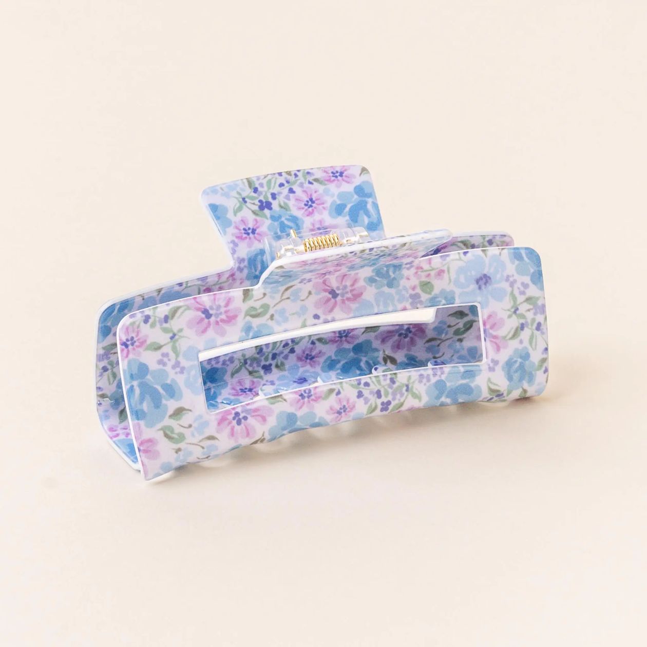 Secret Garden Hair Claw Clip - Sky Blue + Lavender