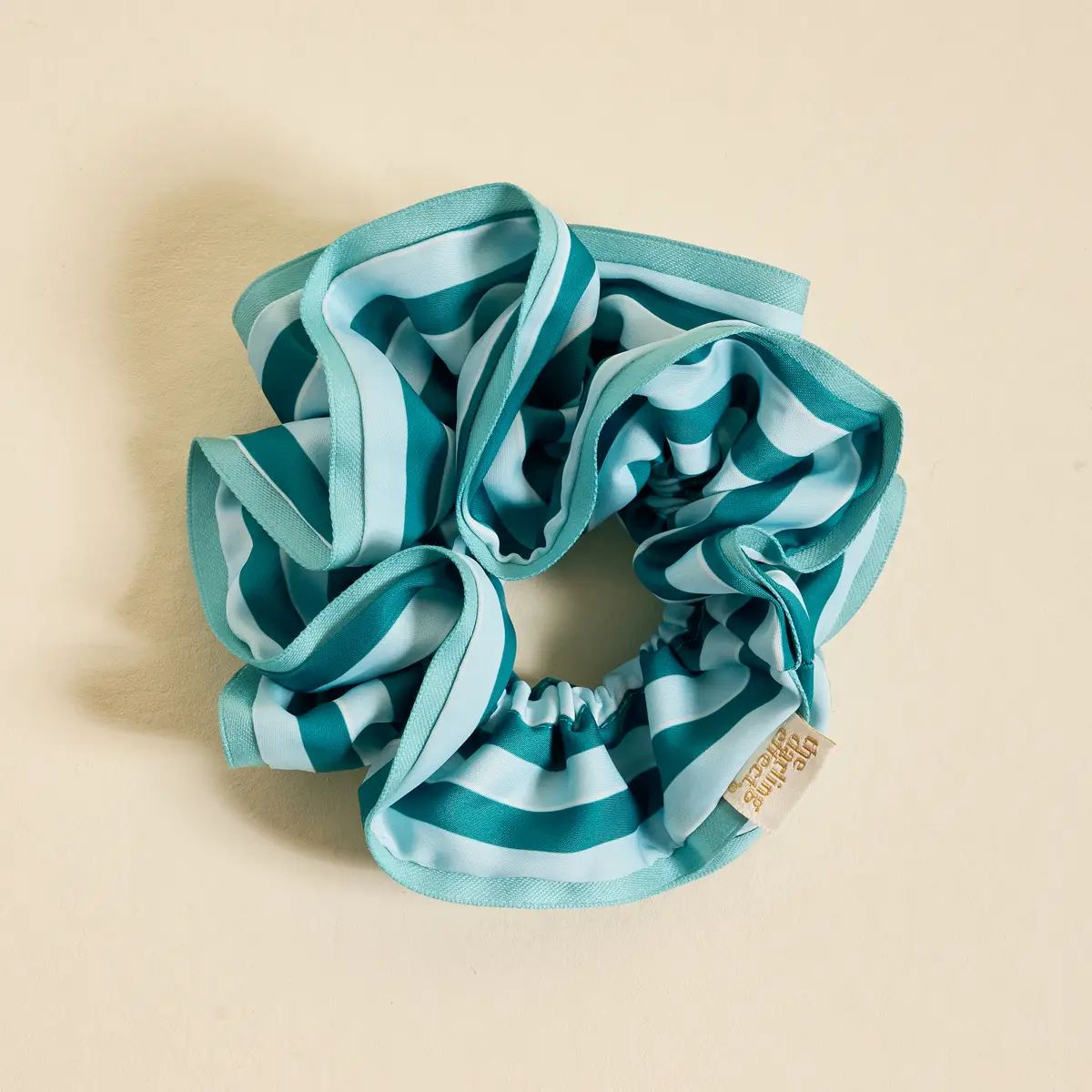 Ruffle Up Scrunchie - Kingfisher + Light Duck Egg