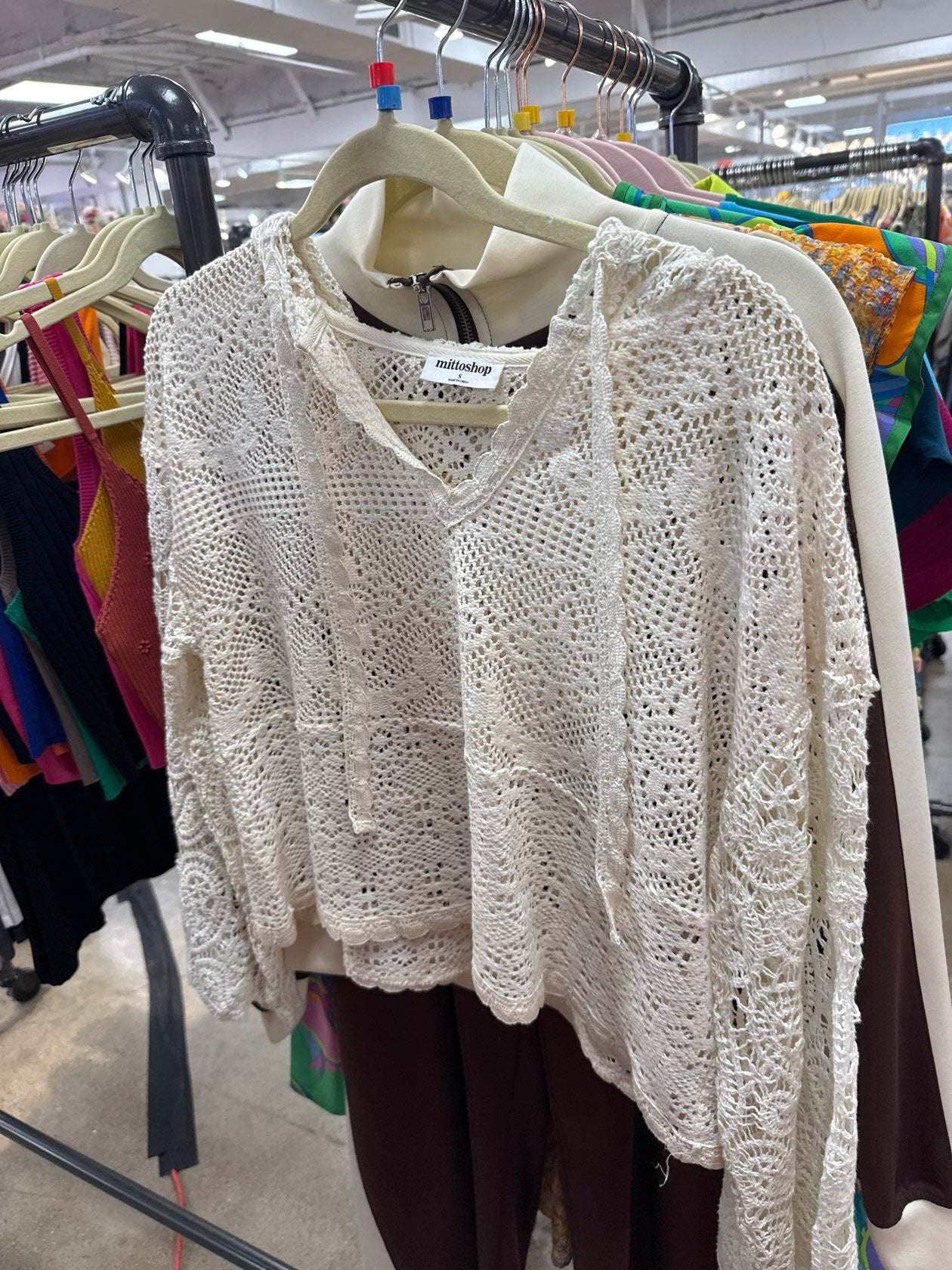 Roma Lace Hoodie - Oatmeal