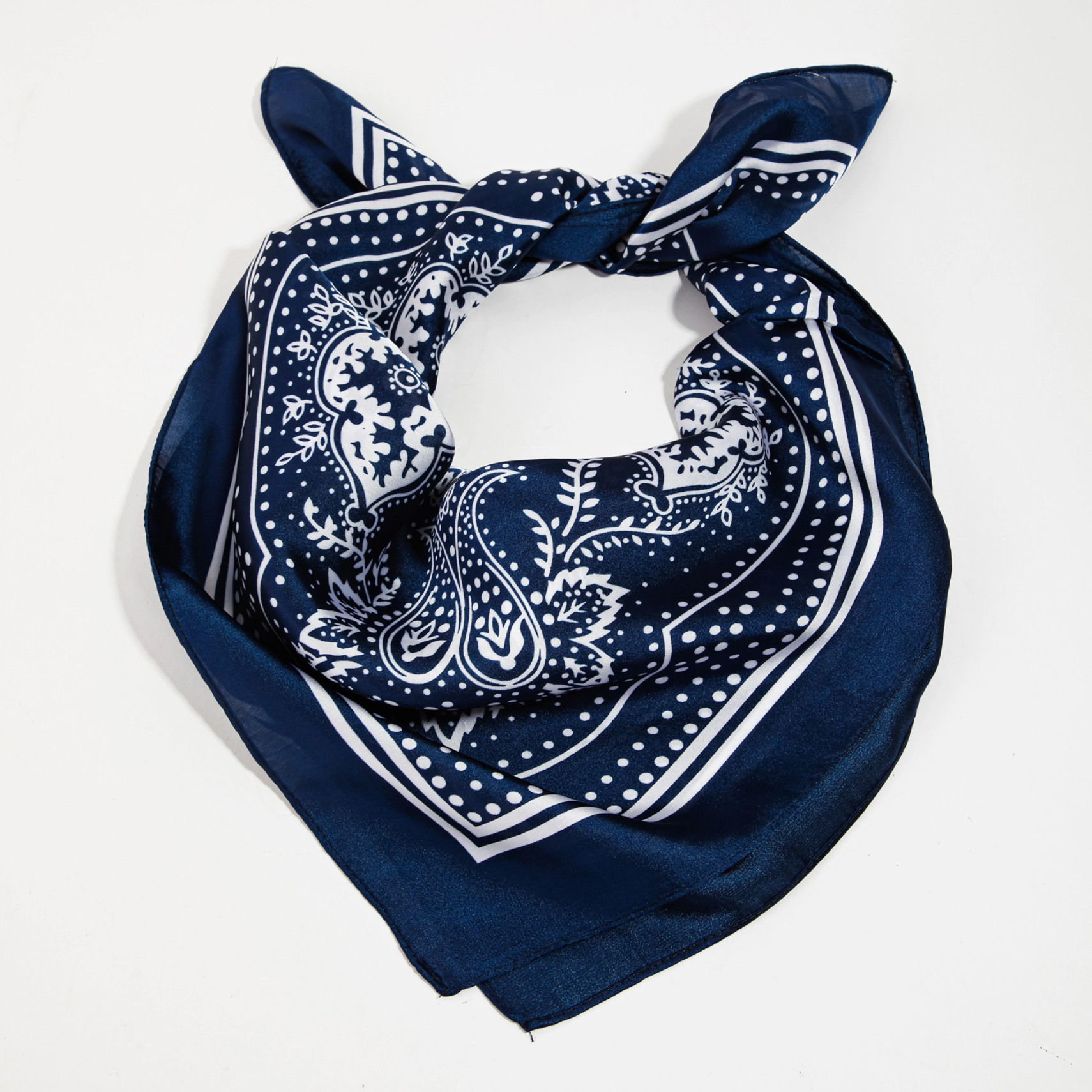 Set the Tone Paisley Scarf - Navy