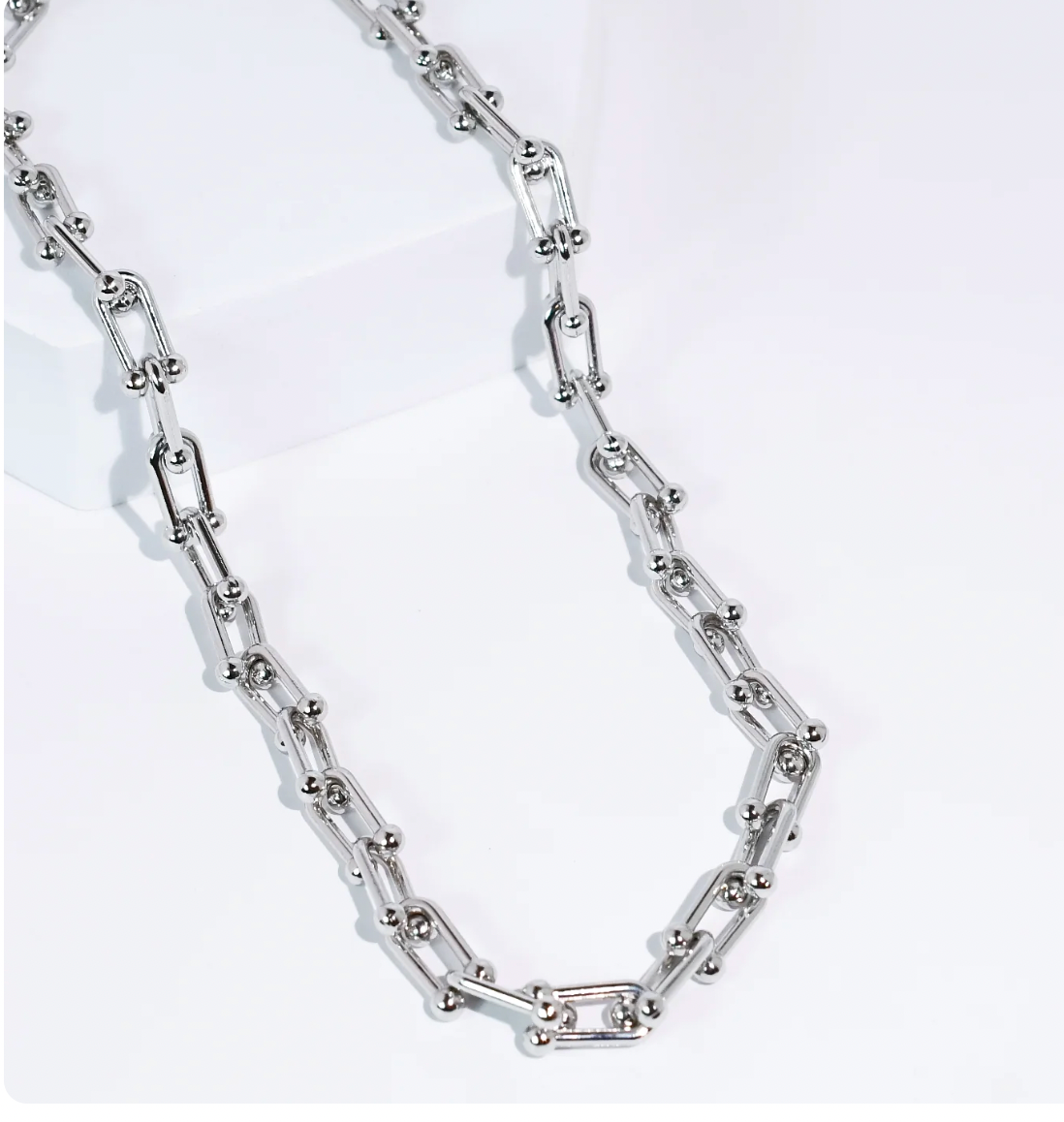 [Treasure Jewels] Link Up Chain Necklace - Silver
