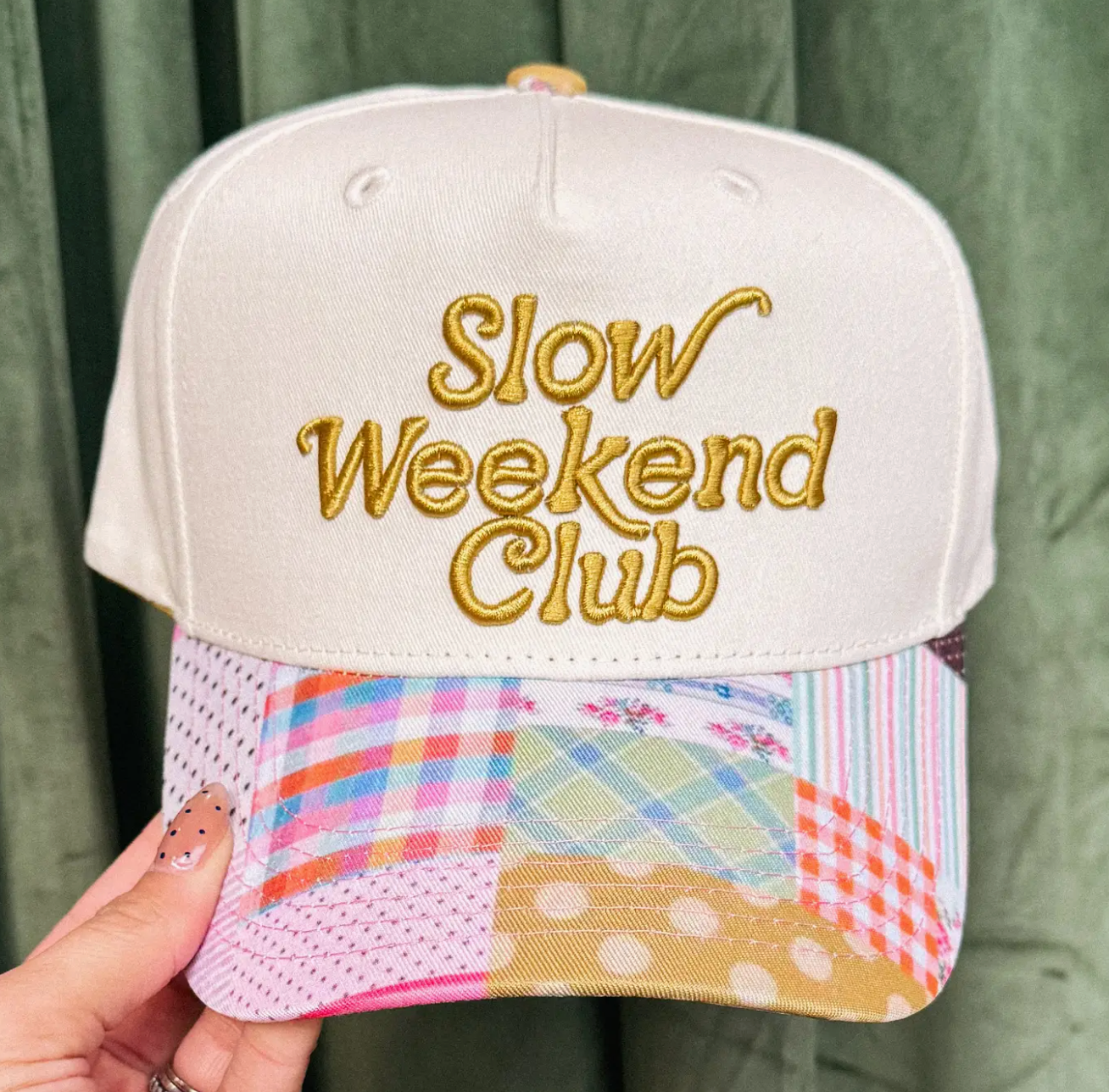 Slow Weekend Club Trucker Hat - Patchwork