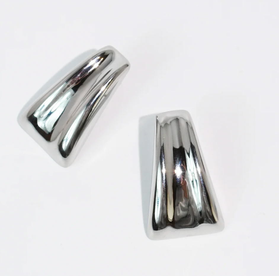 [Treasure Jewels] Showstopper Stud Earrings - Silver