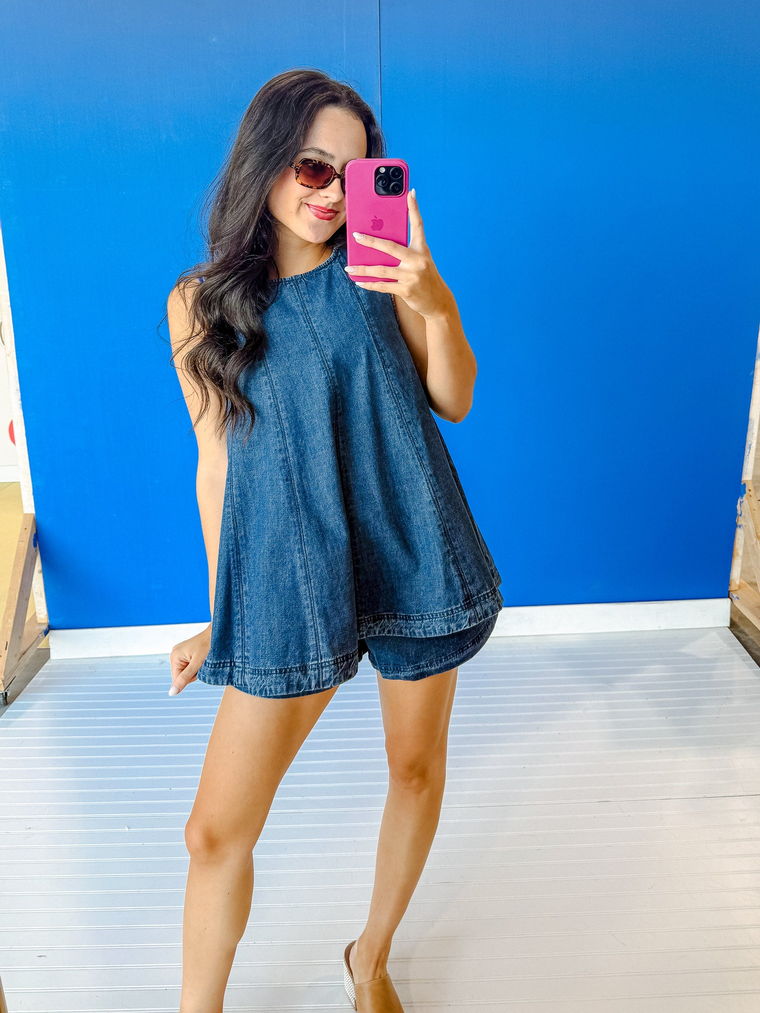 Daydream Denim Tunic - Dark Wash