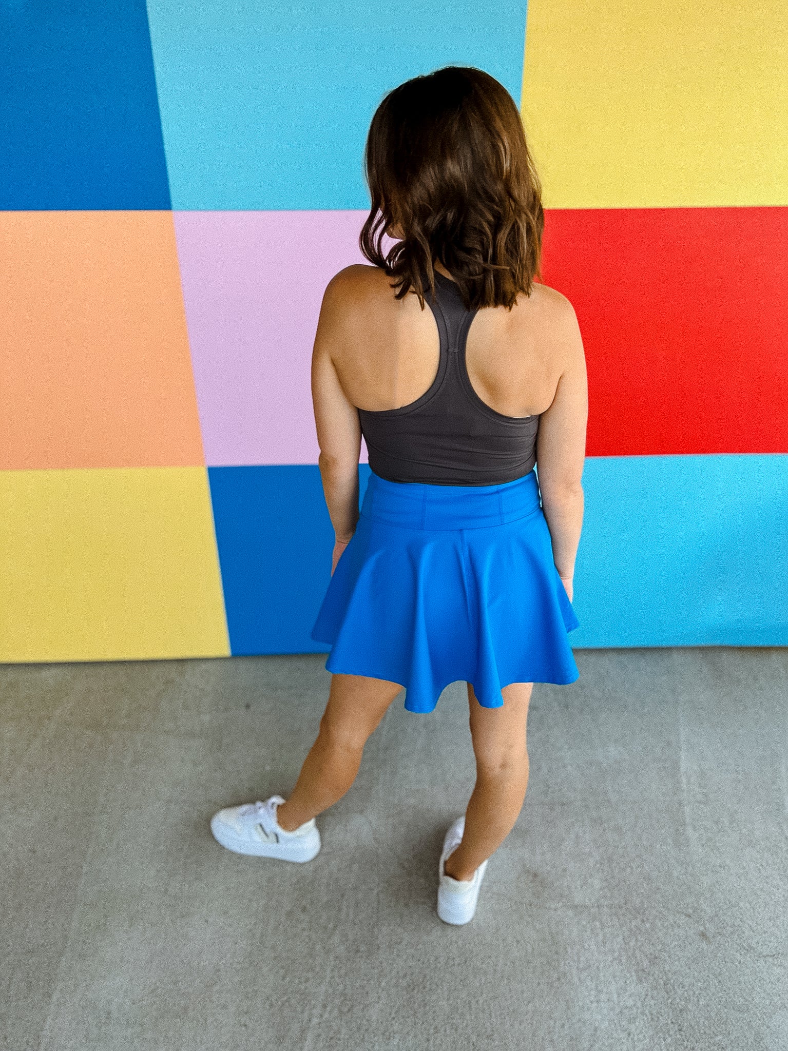 Take the Court Skort - Turquoise Blue