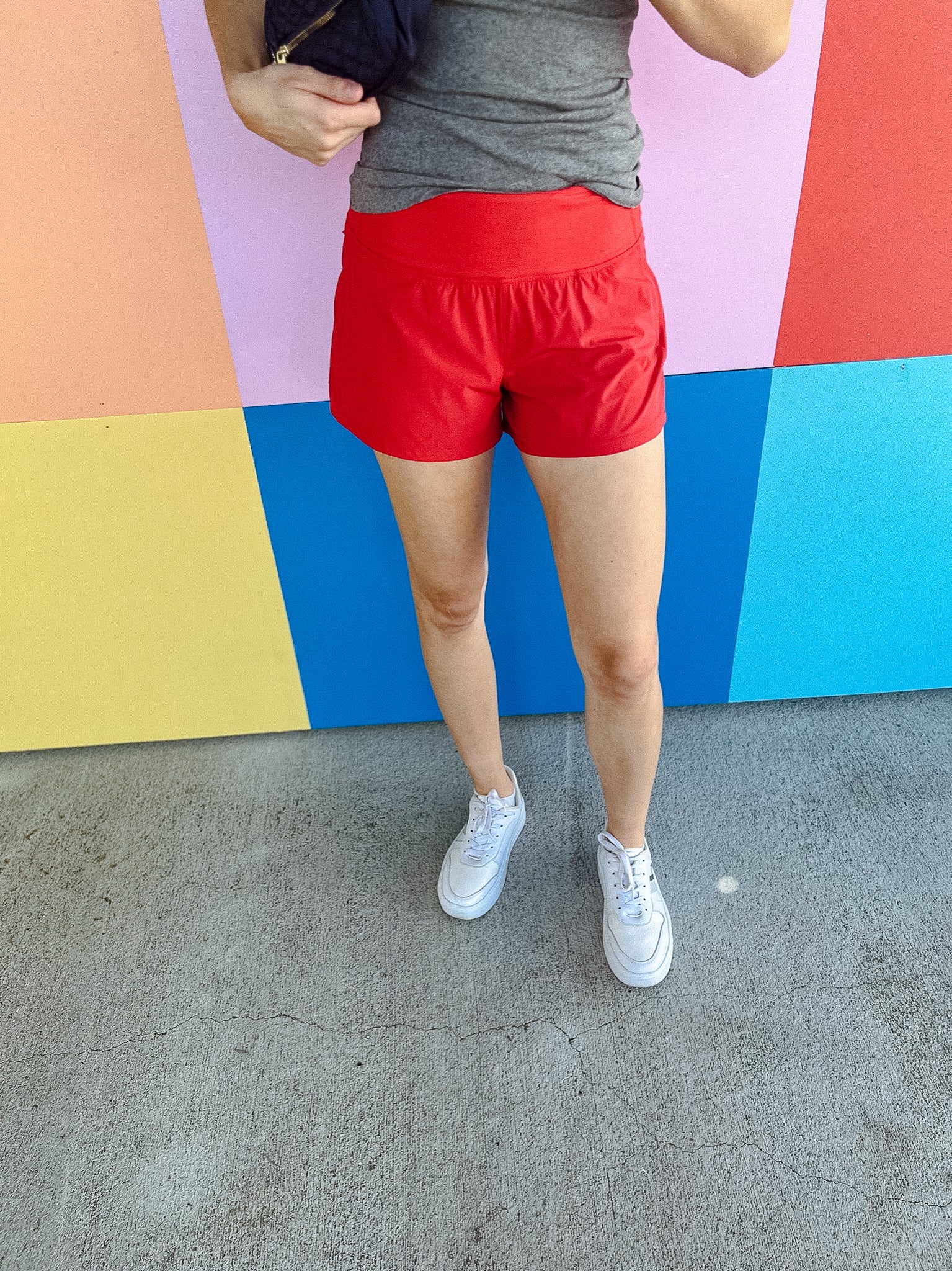 Rain or Shine Active Shorts - Cool Red