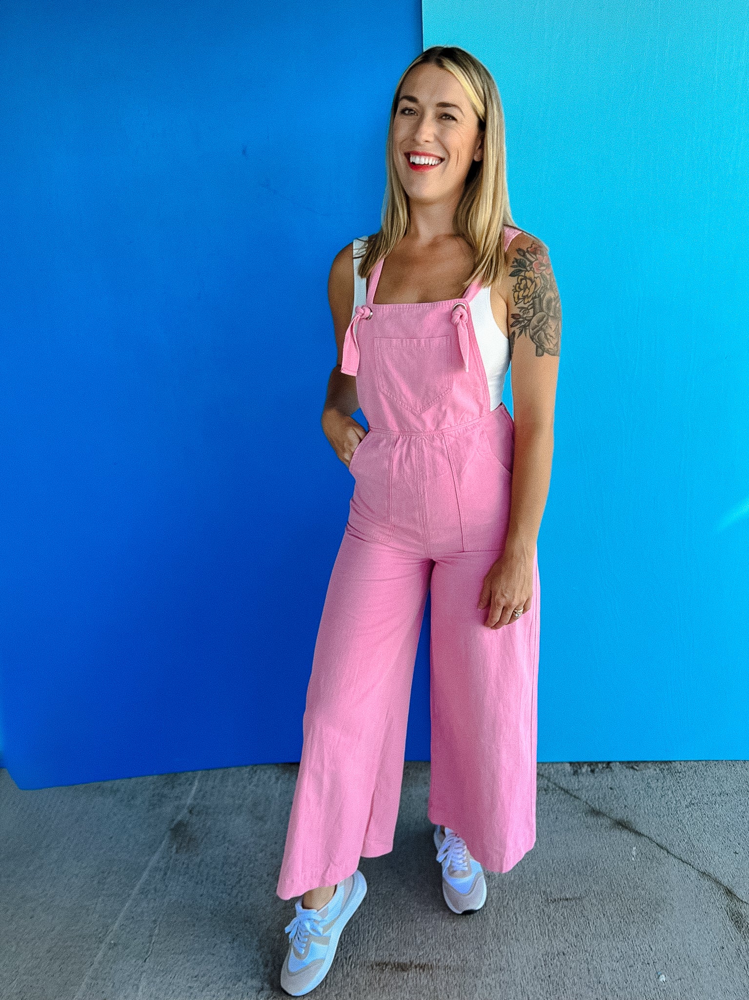 Desiree Overalls - Soft Summer Pink