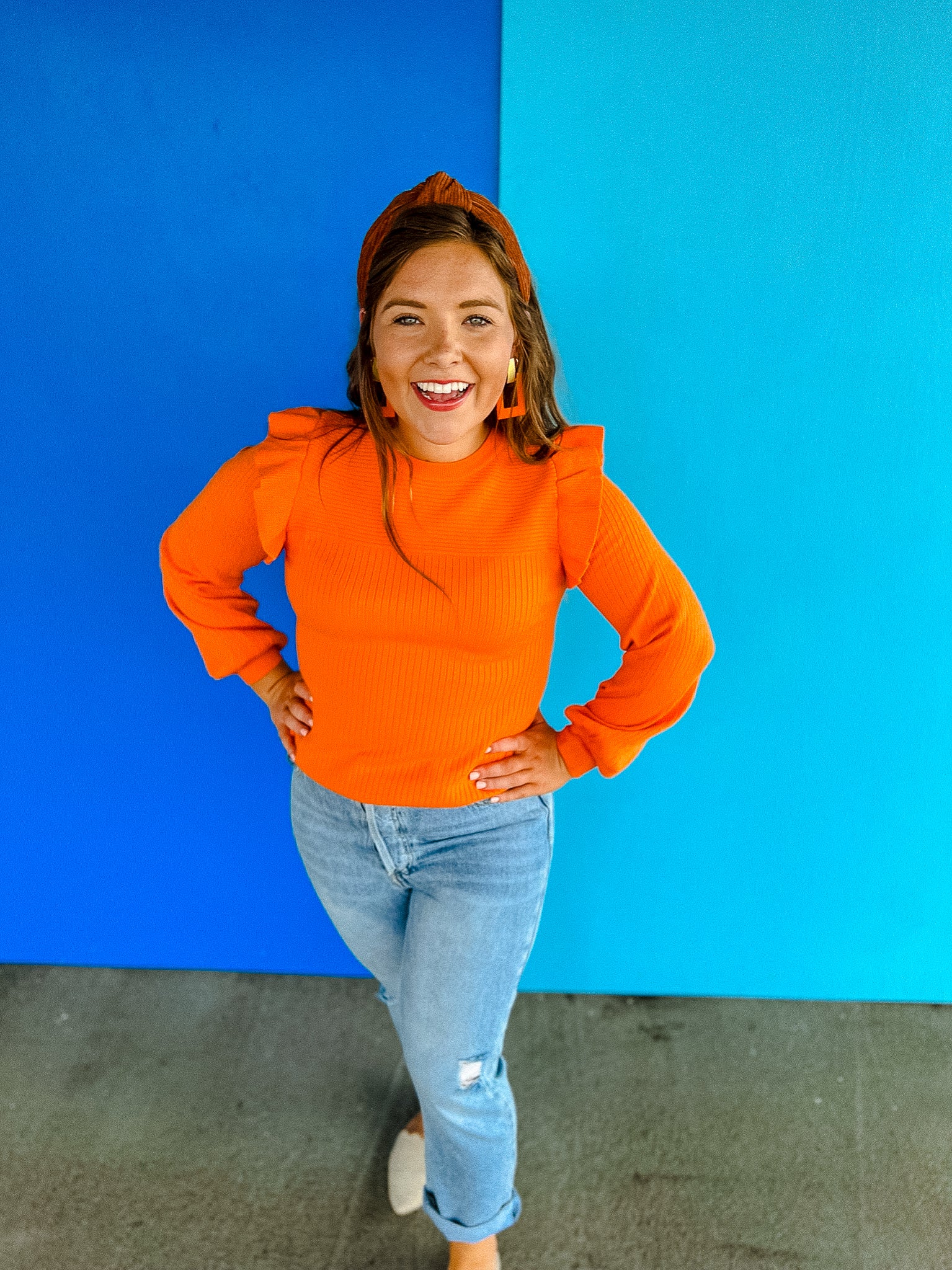 Bethany Sweater - Orange