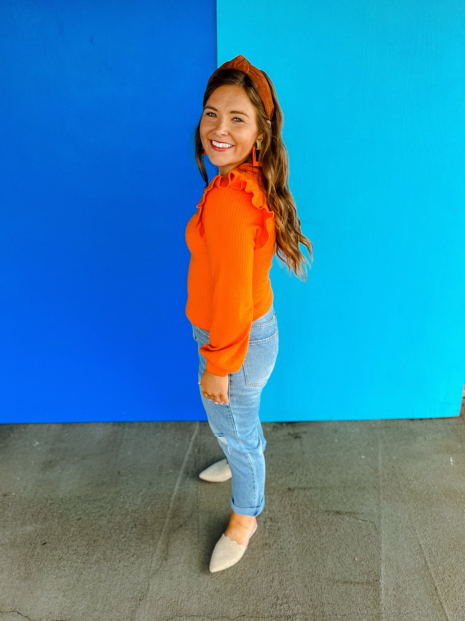 Bethany Sweater - Orange