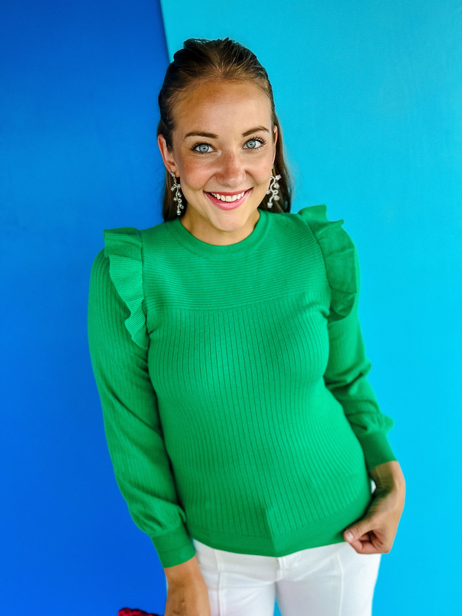 Bethany Sweater - Light Emerald