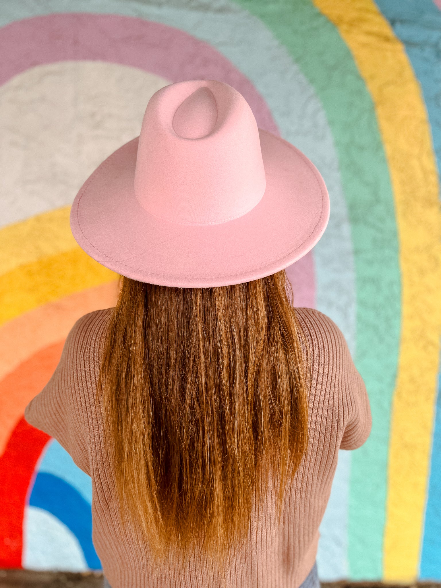 Lucia Wide Brim Hat - Summer Pink