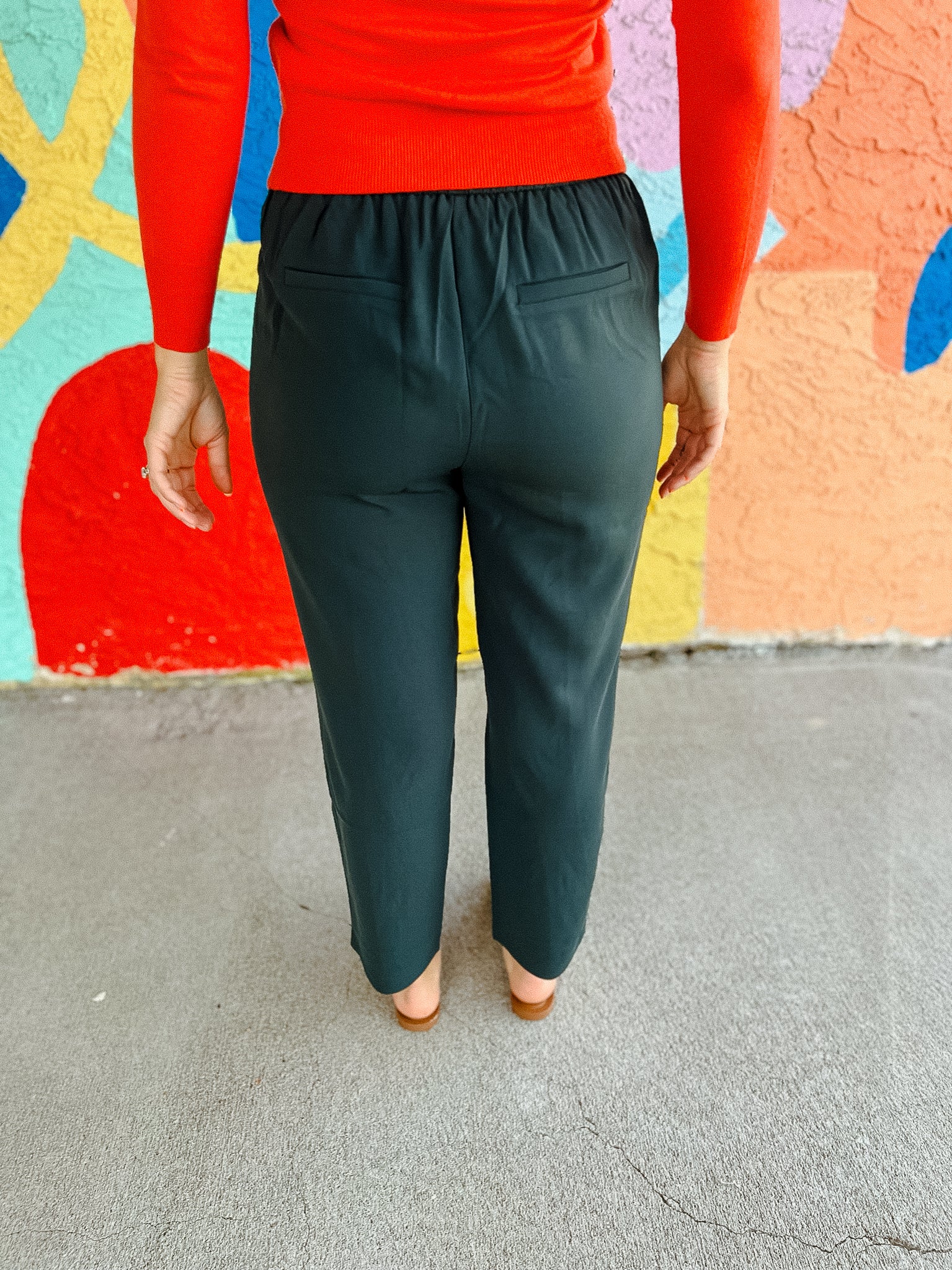 Janette Tapered Pants - Dark Forest