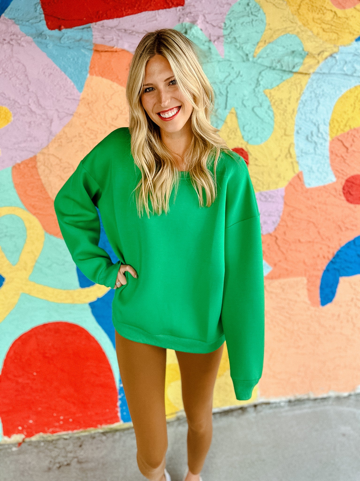 Good Times Sweatshirt - Leaf Green