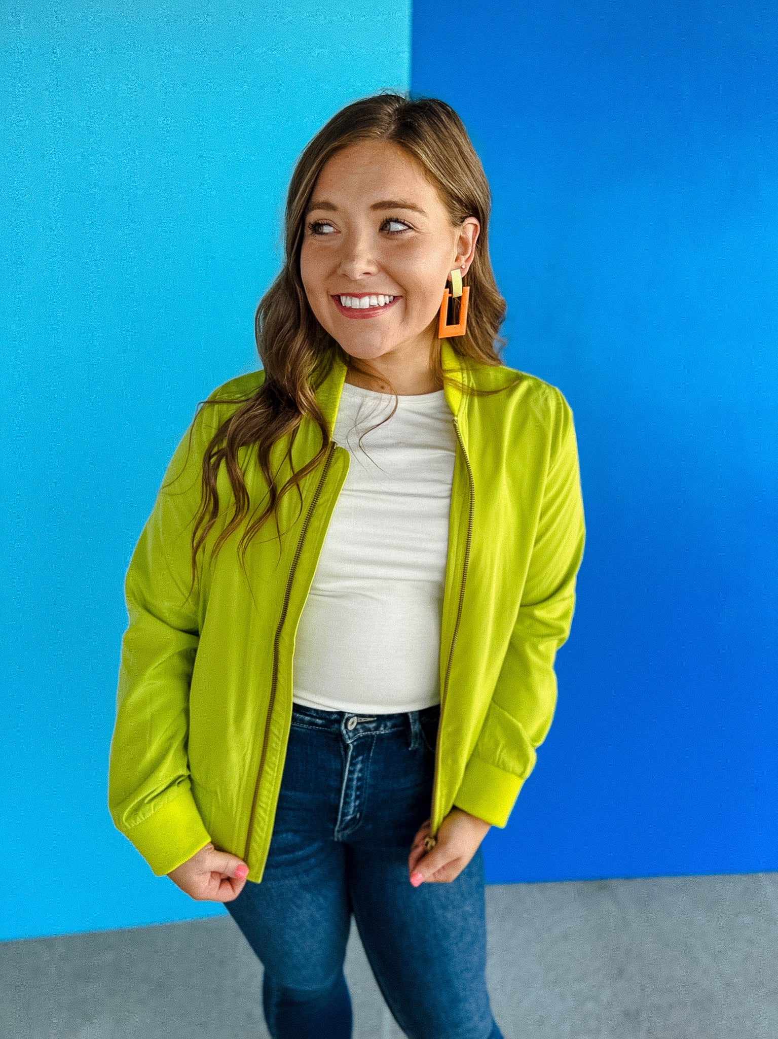 [MyEllement Exclusive] Rosie Bomber Jacket - Lime