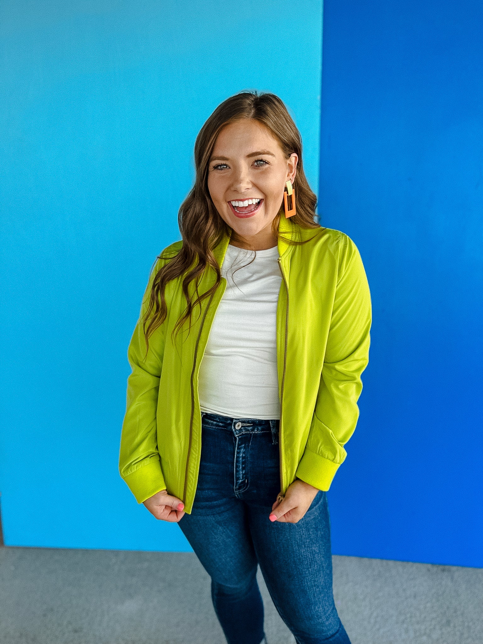 [MyEllement Exclusive] Rosie Bomber Jacket - Lime