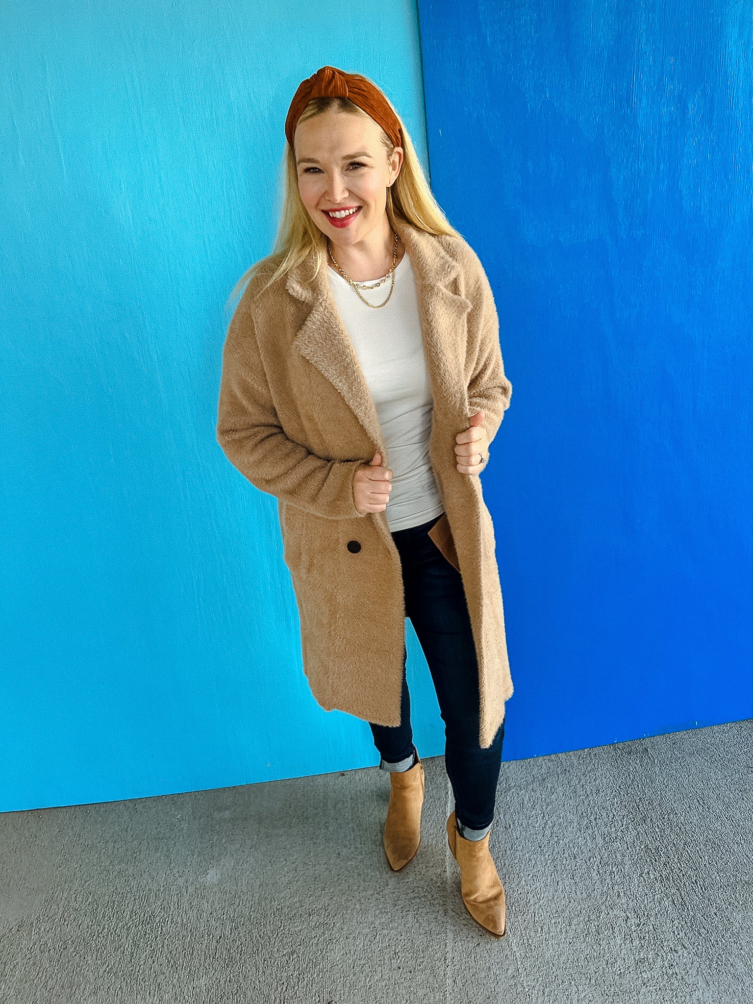 Delaney Double Breasted Coat - Beige