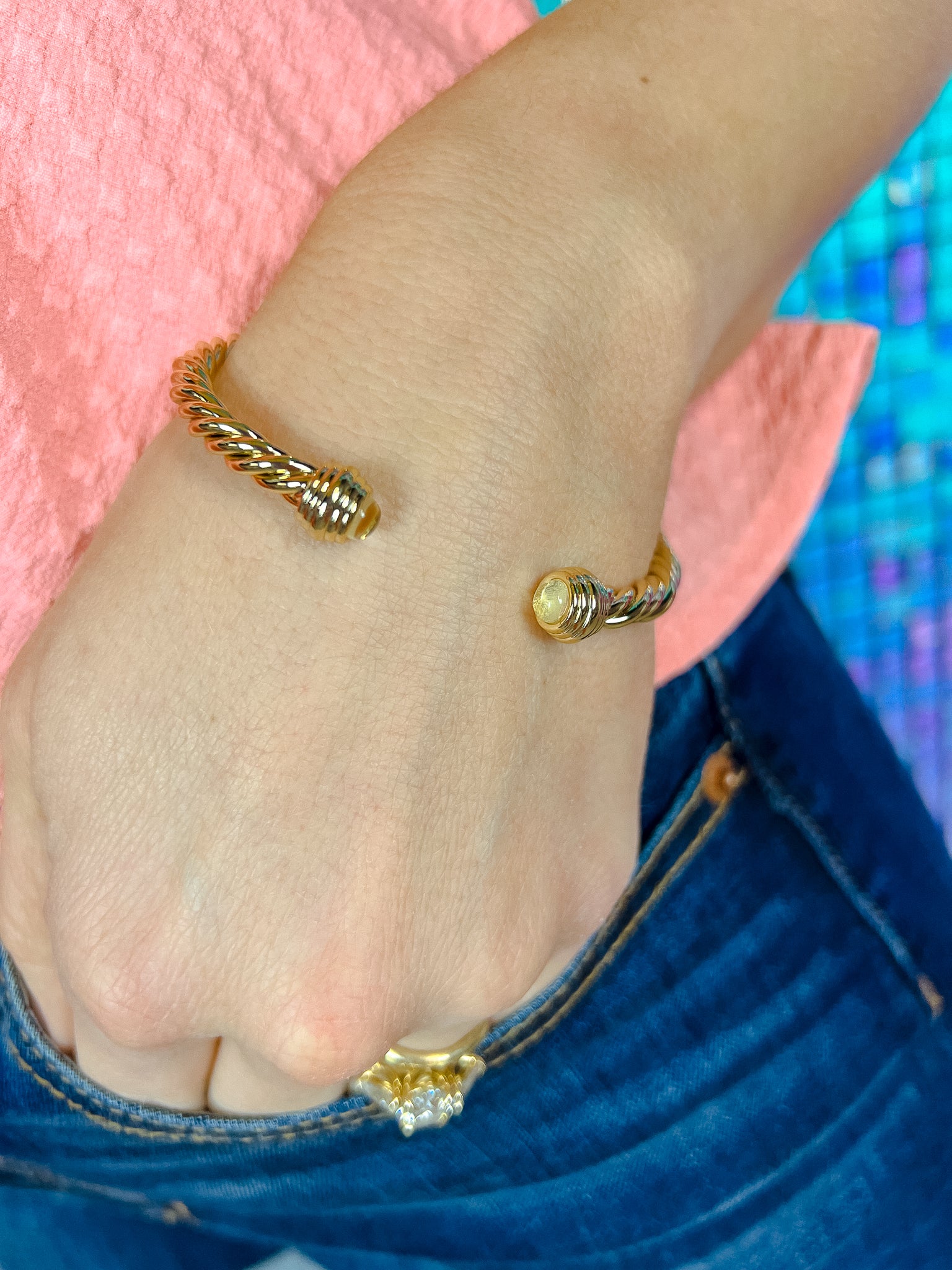 [Treasure Jewels] Zoey Rope Bracelet - Gold