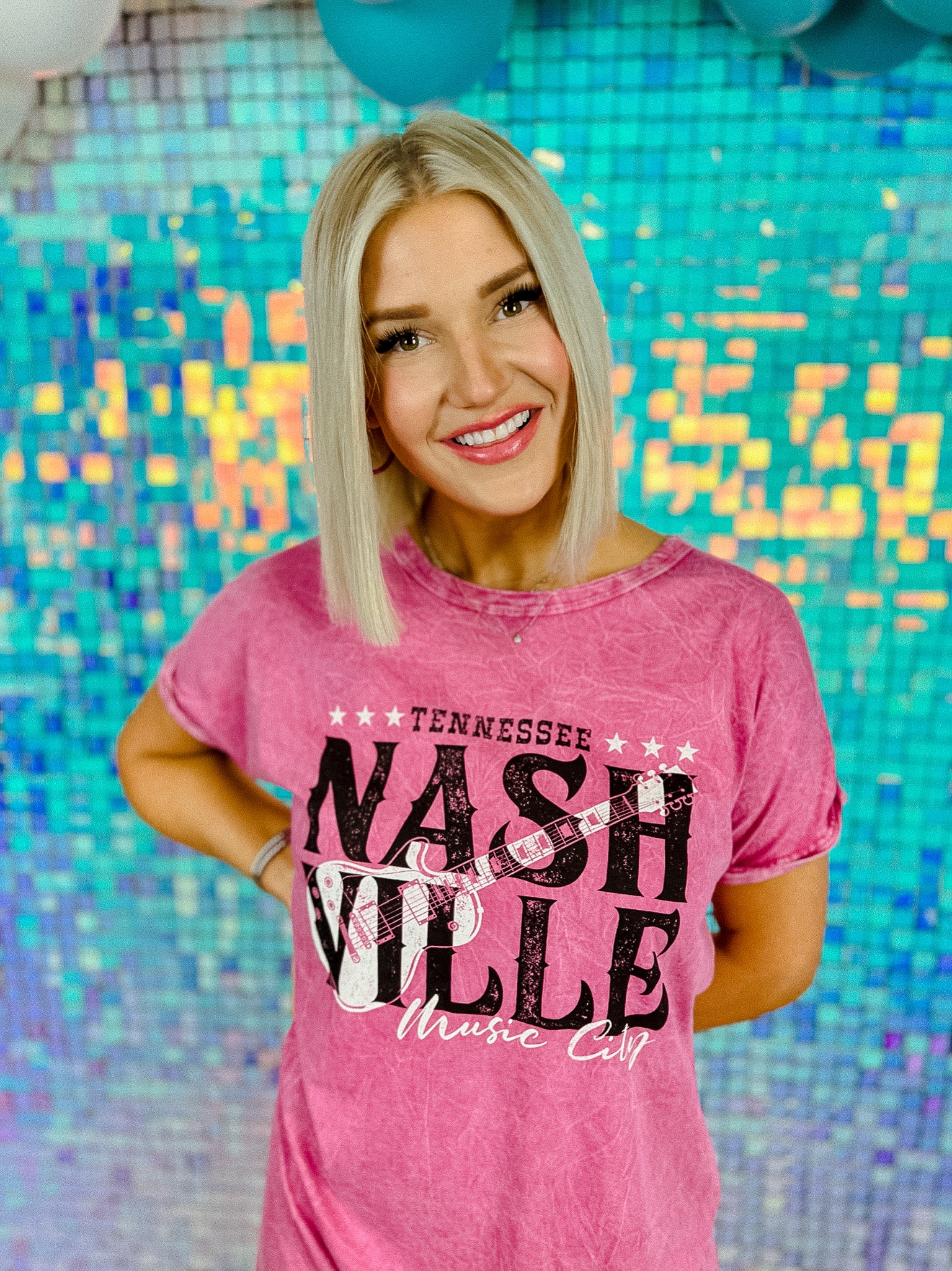 Nashville Graphic Dress - Amethyst